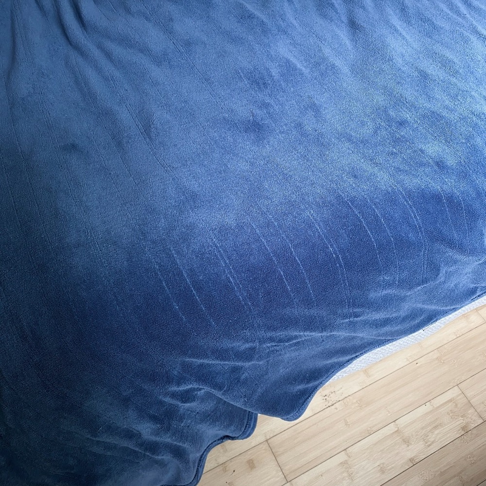 Biddeford Electric Blanket King Blue Heated Cover Dual Control Microplush, Fine! - Picture 4 of 8